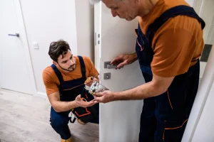 Shadowing-experienced-locksmith