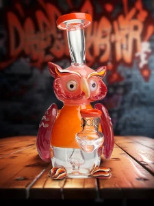 mini-nerdy-owl-dab-rig-orange